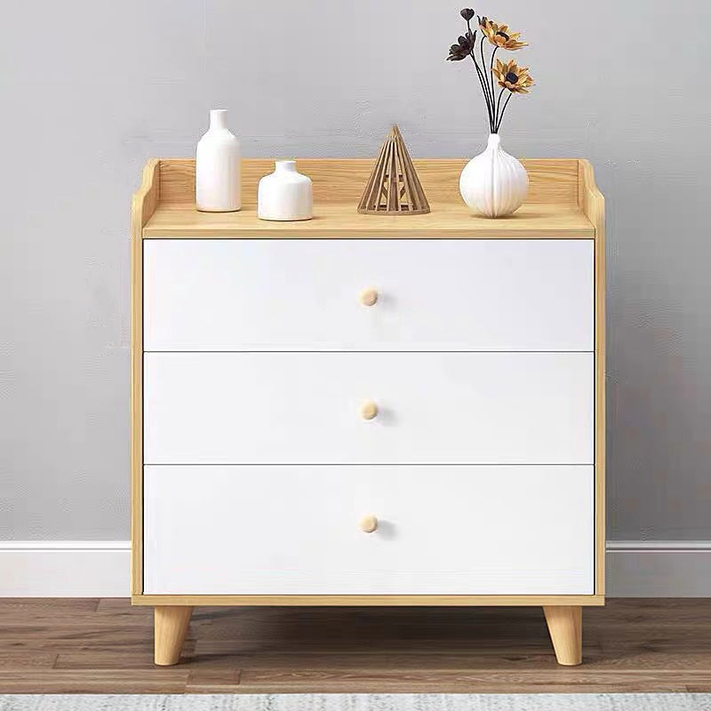 Modern Rectangle Accent Cabinet Wood Knobs Cabinet with Drawer 24"L x 15"W x 27"H Clearhalo 'Cabinets & Chests' 'cabinets_chests' 'furn' 'furn_cabinets_chests' 'Furniture' 'Living Room Furniture' 5954337