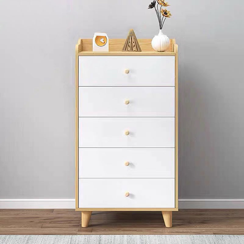 Modern Rectangle Accent Cabinet Wood Knobs Cabinet with Drawer 16"L x 15"W x 38.5"H Clearhalo 'Cabinets & Chests' 'cabinets_chests' 'furn' 'furn_cabinets_chests' 'Furniture' 'Living Room Furniture' 5954338