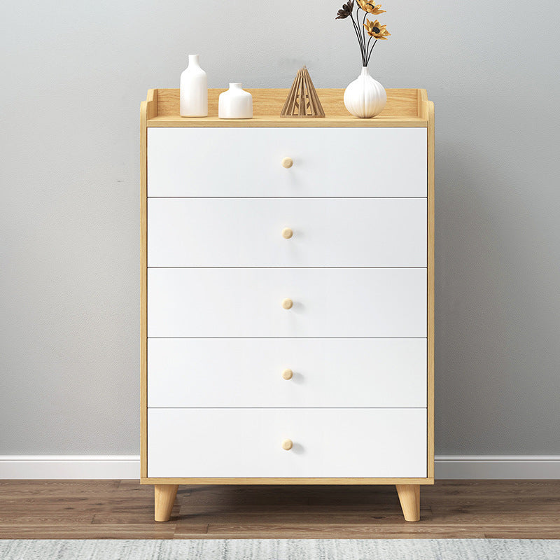 Modern Rectangle Accent Cabinet Wood Knobs Cabinet with Drawer 24"L x 15"W x 39"H Clearhalo 'Cabinets & Chests' 'cabinets_chests' 'furn' 'furn_cabinets_chests' 'Furniture' 'Living Room Furniture' 5954341