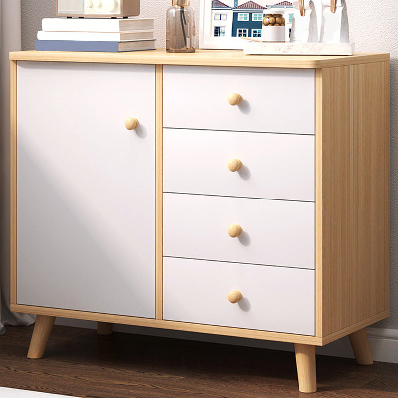 Modern Rectangle Accent Cabinet Wood Knobs Cabinet with Drawer 31"L x 13"W x 29"H Clearhalo 'Cabinets & Chests' 'cabinets_chests' 'furn' 'furn_cabinets_chests' 'Furniture' 'Living Room Furniture' 5954343