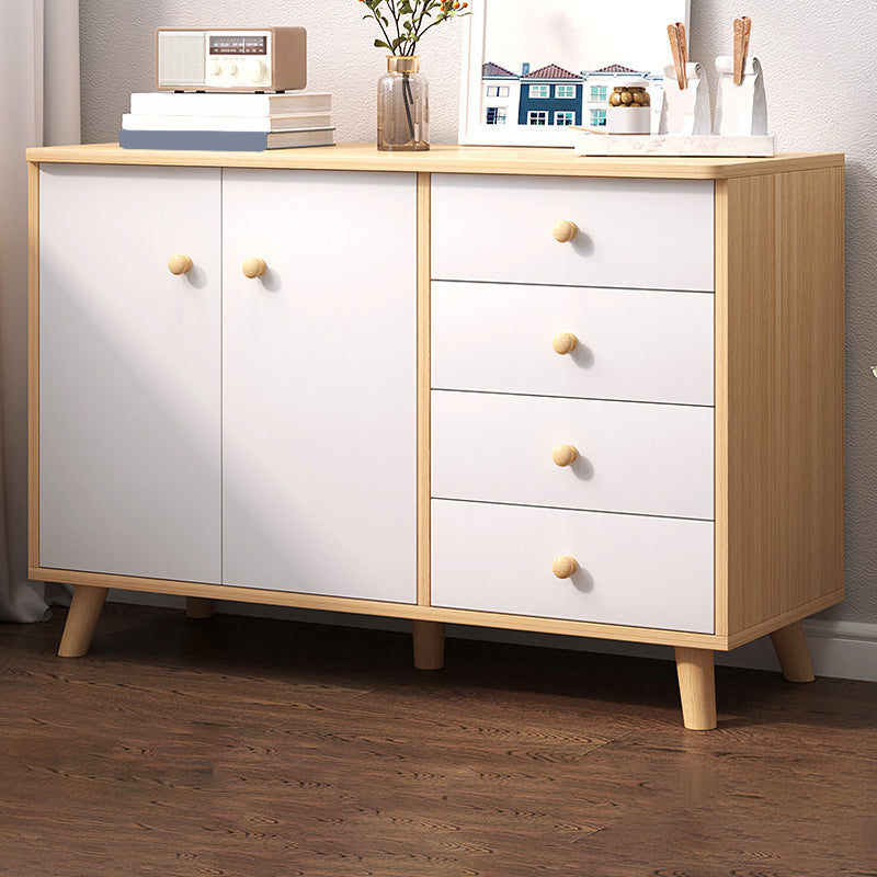 Modern Rectangle Accent Cabinet Wood Knobs Cabinet with Drawer 39"L x 13"W x 29"H Clearhalo 'Cabinets & Chests' 'cabinets_chests' 'furn' 'furn_cabinets_chests' 'Furniture' 'Living Room Furniture' 5954347