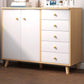 Modern Rectangle Accent Cabinet Wood Knobs Cabinet with Drawer 39"L x 13"W x 35"H Clearhalo 'Cabinets & Chests' 'cabinets_chests' 'furn' 'furn_cabinets_chests' 'Furniture' 'Living Room Furniture' 5954351