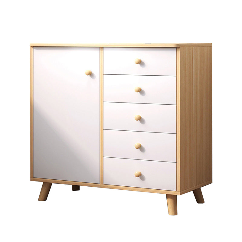 Modern Rectangle Accent Cabinet Wood Knobs Cabinet with Drawer Clearhalo 'Cabinets & Chests' 'cabinets_chests' 'furn' 'furn_cabinets_chests' 'Furniture' 'Living Room Furniture' 5954363