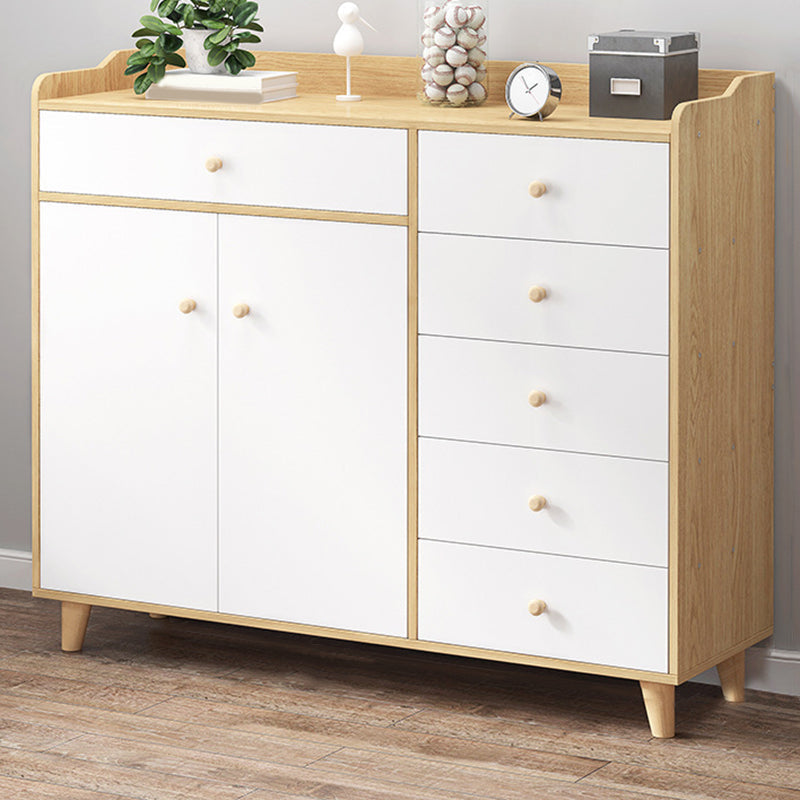 Modern Rectangle Accent Cabinet Wood Knobs Cabinet with Drawer 47"L x 15"W x 39"H Clearhalo 'Cabinets & Chests' 'cabinets_chests' 'furn' 'furn_cabinets_chests' 'Furniture' 'Living Room Furniture' 5954364