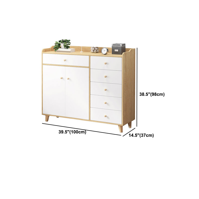 Modern Rectangle Accent Cabinet Wood Knobs Cabinet with Drawer Clearhalo 'Cabinets & Chests' 'cabinets_chests' 'furn' 'furn_cabinets_chests' 'Furniture' 'Living Room Furniture' 5954380