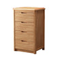 Modern Rectangle Side Cabinet Soft Close Drawers Wood Storage Cabinet 19.7"L x 15.7"W x 32.7"H Natural Clearhalo 'Cabinets & Chests' 'cabinets_chests' 'furn' 'furn_cabinets_chests' 'Furniture' 'Living Room Furniture' 5954433