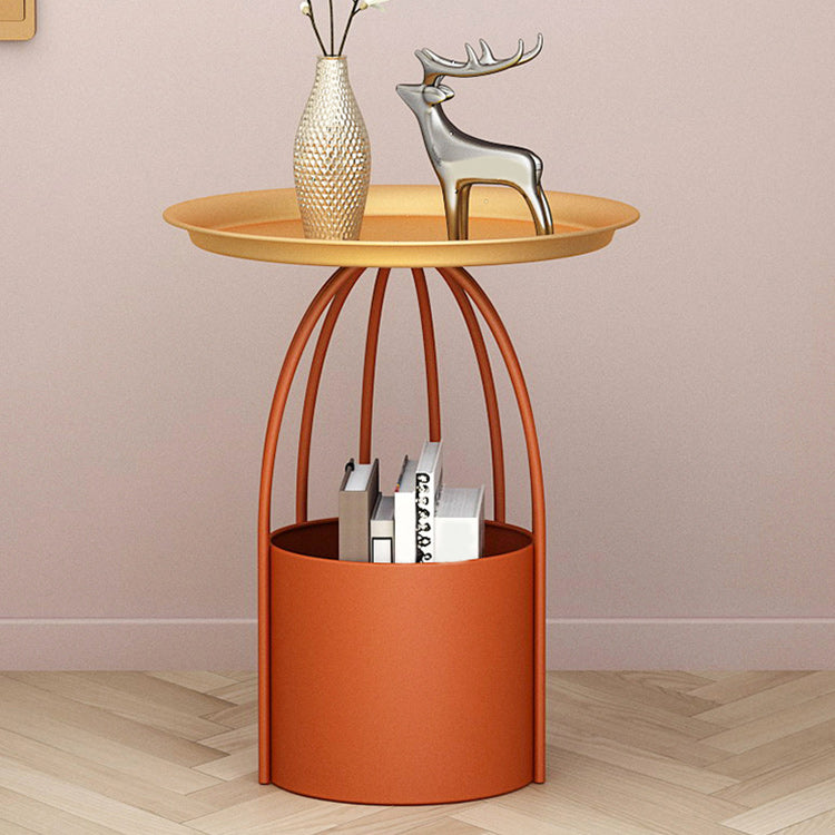 Mid-Century Modern Pedestal Coffee Table Iron Coffee Cocktail Table for Home Gold Clearhalo 'Coffee & Accent Tables' 'Coffee Tables' 'coffee_tables' 'furn' 'furn_coffee_tables' 'Furniture' 'Living Room Furniture' 5954485