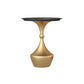 Mid-Century Modern Iron Coffee Cocktail Table Pedestal Cocktail Table for Living Room 19.7"L x 19.7"W x 26.8"H Gold Black Clearhalo 'Coffee & Accent Tables' 'Coffee Tables' 'coffee_tables' 'furn' 'furn_coffee_tables' 'Furniture' 'Living Room Furniture' 5954530