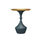 Mid-Century Modern Iron Coffee Cocktail Table Pedestal Cocktail Table for Living Room 19.7"L x 19.7"W x 26.8"H Blue Gold Clearhalo 'Coffee & Accent Tables' 'Coffee Tables' 'coffee_tables' 'furn' 'furn_coffee_tables' 'Furniture' 'Living Room Furniture' 5954536