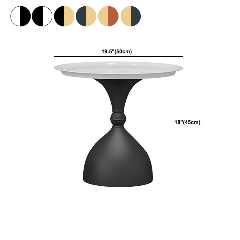 Mid-Century Modern Iron Coffee Cocktail Table Pedestal Cocktail Table for Living Room Clearhalo 'Coffee & Accent Tables' 'Coffee Tables' 'coffee_tables' 'furn' 'furn_coffee_tables' 'Furniture' 'Living Room Furniture' 5954545