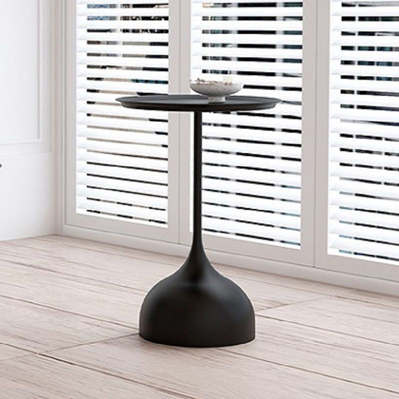 Mid-Century Modern Iron Coffee Table Pedestal Coffee Cocktail Table for Living Room 15.7"L x 15.7"W x 23.6"H Clearhalo 'Coffee & Accent Tables' 'Coffee Tables' 'coffee_tables' 'furn' 'furn_coffee_tables' 'Furniture' 'Living Room Furniture' 5954558