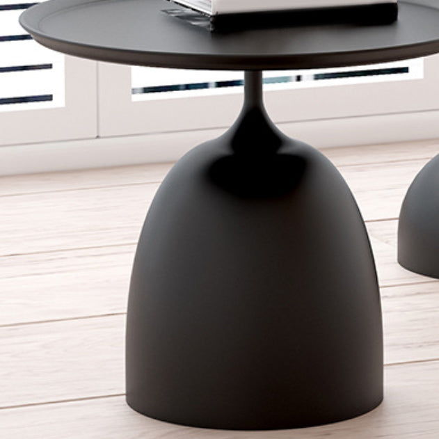 Mid-Century Modern Iron Coffee Table Pedestal Coffee Cocktail Table for Living Room Clearhalo 'Coffee & Accent Tables' 'Coffee Tables' 'coffee_tables' 'furn' 'furn_coffee_tables' 'Furniture' 'Living Room Furniture' 5954563
