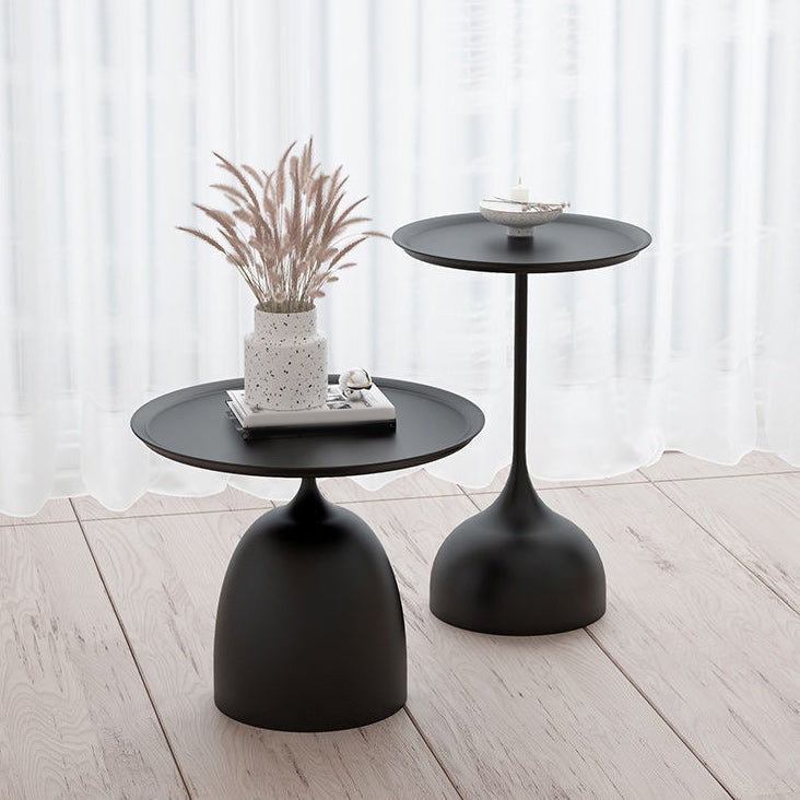 Mid-Century Modern Iron Coffee Table Pedestal Coffee Cocktail Table for Living Room Clearhalo 'Coffee & Accent Tables' 'Coffee Tables' 'coffee_tables' 'furn' 'furn_coffee_tables' 'Furniture' 'Living Room Furniture' 5954565