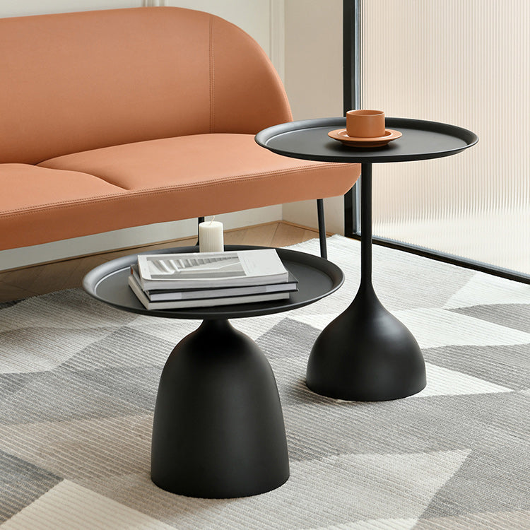 Mid-Century Modern Iron Coffee Table Pedestal Coffee Cocktail Table for Living Room Clearhalo 'Coffee & Accent Tables' 'Coffee Tables' 'coffee_tables' 'furn' 'furn_coffee_tables' 'Furniture' 'Living Room Furniture' 5954566