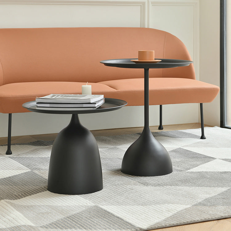 Mid-Century Modern Iron Coffee Table Pedestal Coffee Cocktail Table for Living Room Clearhalo 'Coffee & Accent Tables' 'Coffee Tables' 'coffee_tables' 'furn' 'furn_coffee_tables' 'Furniture' 'Living Room Furniture' 5954569
