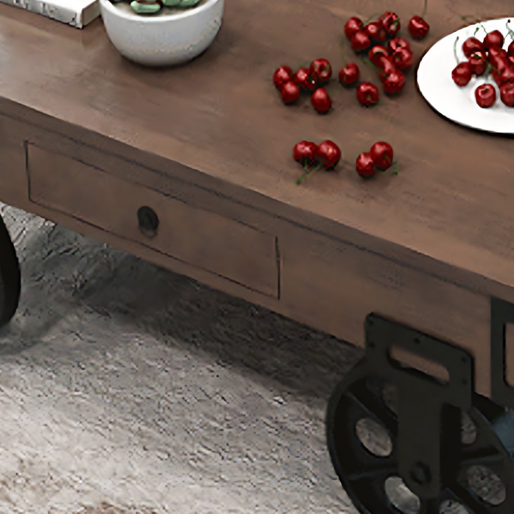 Modern Abstract Wooden Coffee Table Rectangular Top Shape Cocktail ...