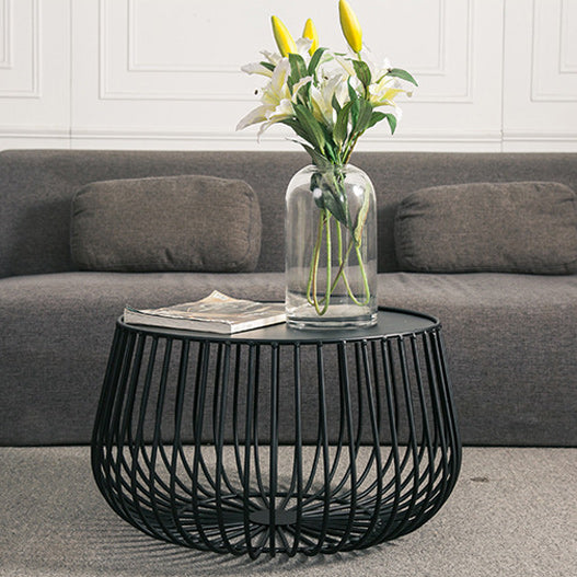 Mid-Century Modern 2 Piece Bunching Tables with Iron Tray Top Clearhalo 'Coffee & Accent Tables' 'Coffee Tables' 'coffee_tables' 'furn' 'furn_coffee_tables' 'Furniture' 'Living Room Furniture' 5954645