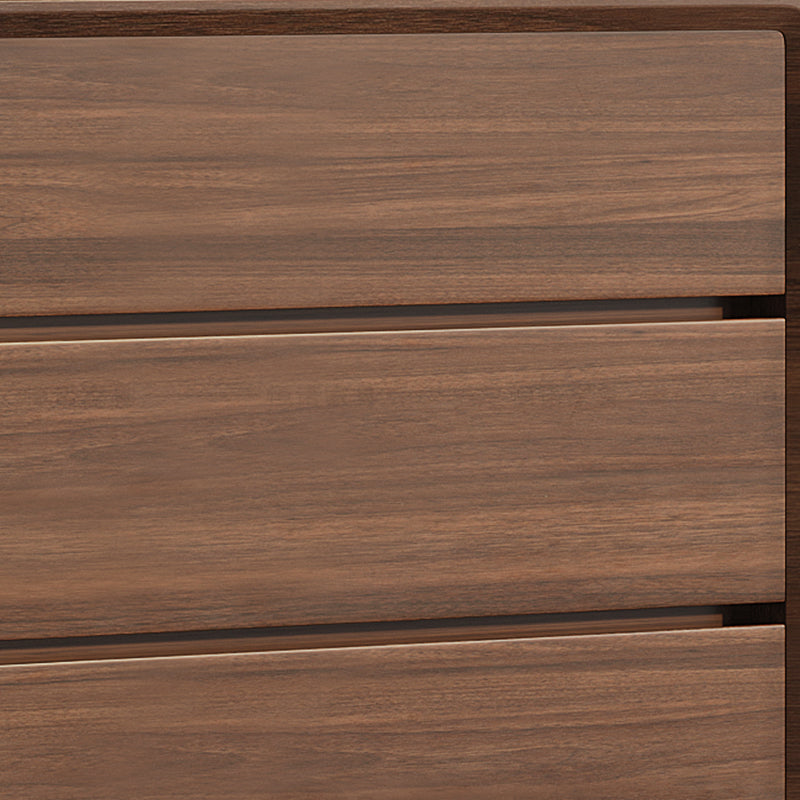 Mobile moderno mobile in legno marrone armadio laterale resistente all'acqua con cassetto