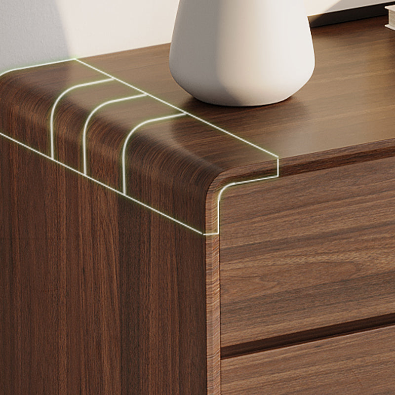 Mobile moderno mobile in legno marrone armadio laterale resistente all'acqua con cassetto