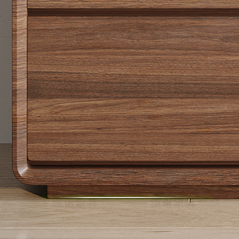 Mobile moderno mobile in legno marrone armadio laterale resistente all'acqua con cassetto