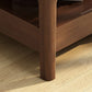 Solid Wood Square Top Side Table 17.7" Tall 4 Legs End Table with Drawer