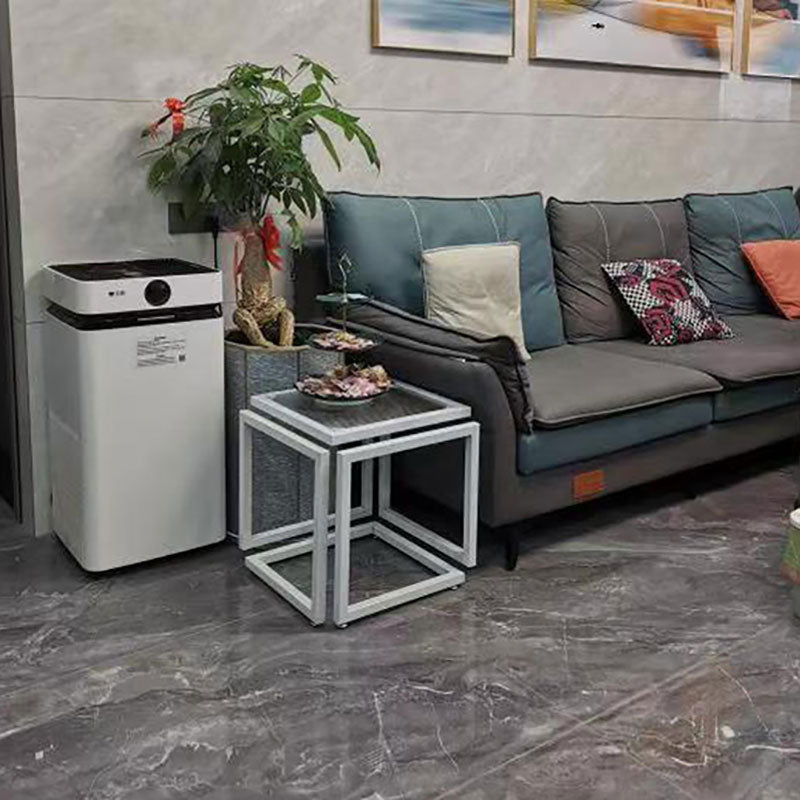 17.72" Tall Contemporary Style Side End Table Metal Frame Sofa Side Accent Table Clearhalo 'Coffee & Accent Tables' 'End & Side Tables' 'end_side_tables' 'furn' 'furn_end_side_tables' 'Furniture' 'Living Room Furniture' 5954807