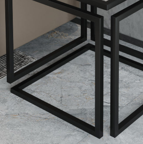 17.72" Tall Contemporary Style Side End Table Metal Frame Sofa Side Accent Table Clearhalo 'Coffee & Accent Tables' 'End & Side Tables' 'end_side_tables' 'furn' 'furn_end_side_tables' 'Furniture' 'Living Room Furniture' 5954811