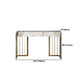 Luxurious Makeup Vanity Set Stone Top Dressing Table Stool Set