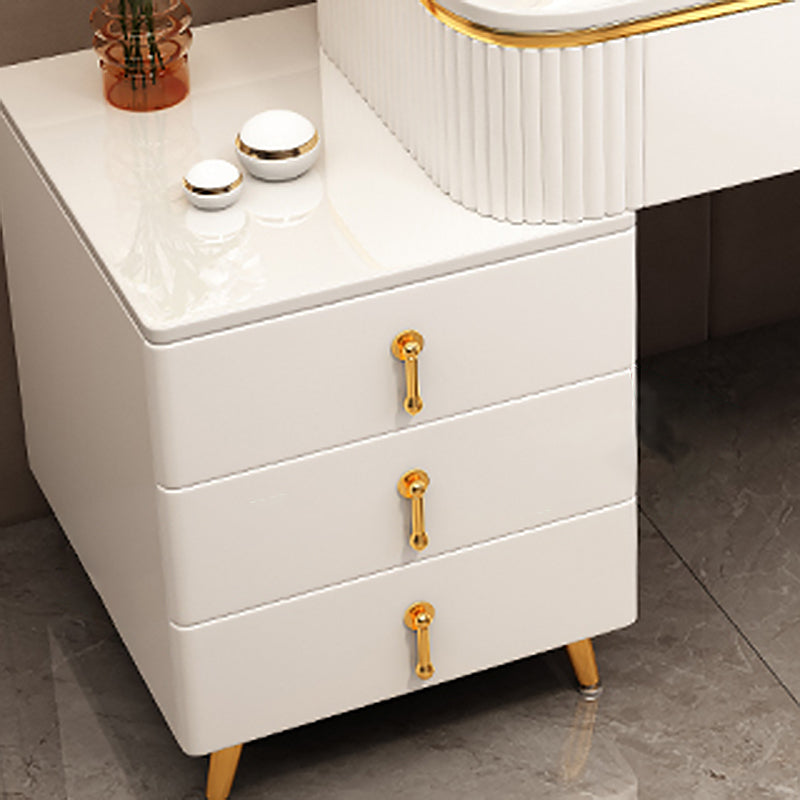Contemporary Make-up Vanity White Vanity Dressing Table with Drawers