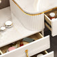 Contemporary Make-up Vanity White Vanity Dressing Table with Drawers