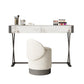 Luxurious Vanity Set 2 Storage Drawers with Padded Stool in White