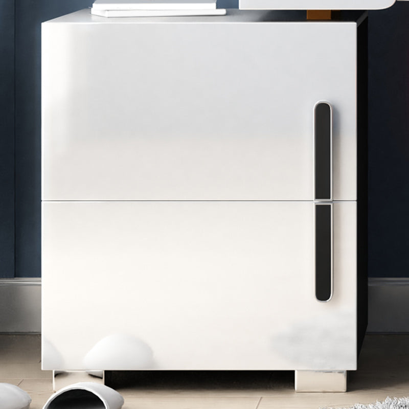 Contemporary Glass Top Make-up Vanity 3 Drawer Vanity Dressing Table Set