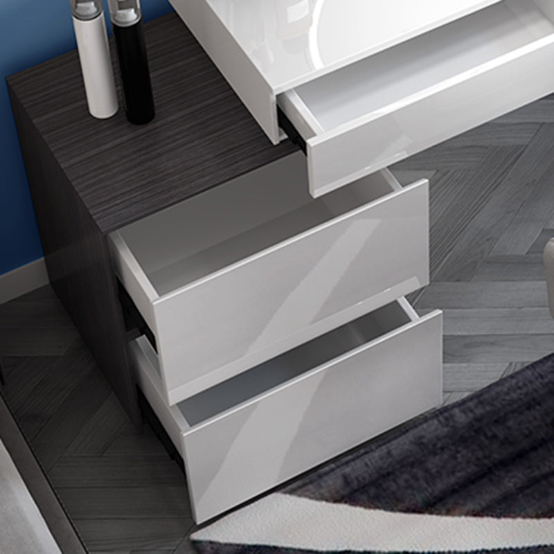 Contemporary Vanity Dressing Table Set 4 Drawer Makeup Vanity Desk Table Clearhalo 'Bedroom Furniture' 'furn' 'furn_makeup_vanities' 'Furniture' 'Makeup Vanities' 'makeup_vanities' 5954990