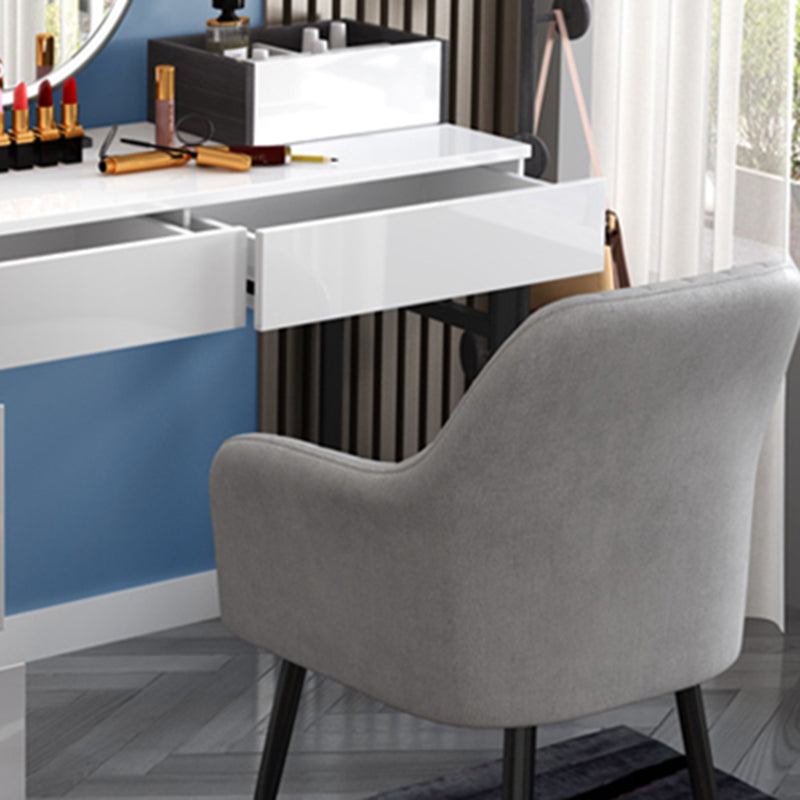 Contemporary Vanity Dressing Table Set 4 Drawer Makeup Vanity Desk Table Clearhalo 'Bedroom Furniture' 'furn' 'furn_makeup_vanities' 'Furniture' 'Makeup Vanities' 'makeup_vanities' 5954992