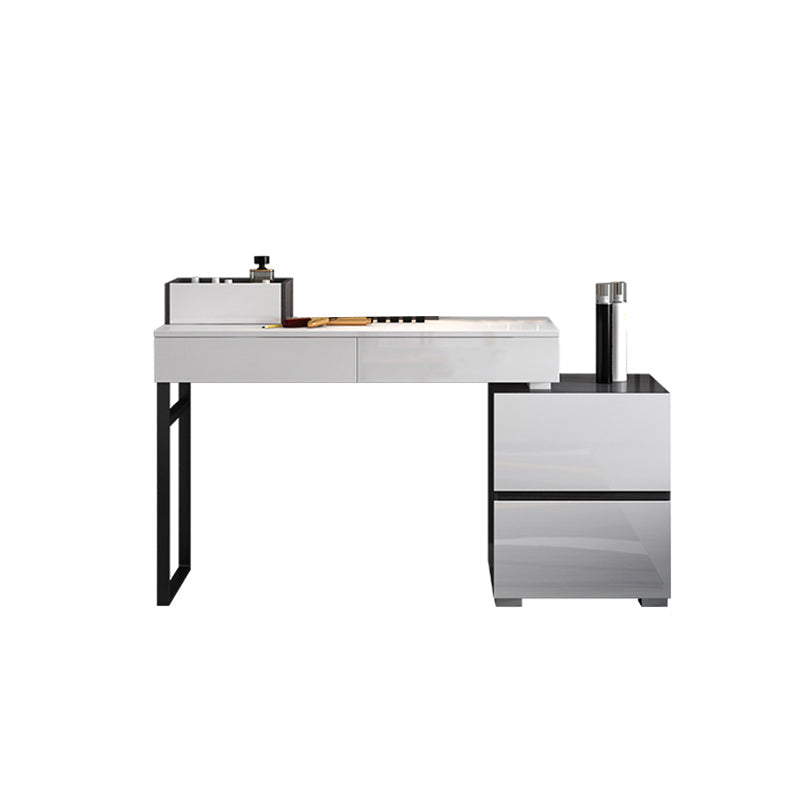 Contemporary Vanity Dressing Table Set 4 Drawer Makeup Vanity Desk Table Makeup Vanity Clearhalo 'Bedroom Furniture' 'furn' 'furn_makeup_vanities' 'Furniture' 'Makeup Vanities' 'makeup_vanities' 5954995