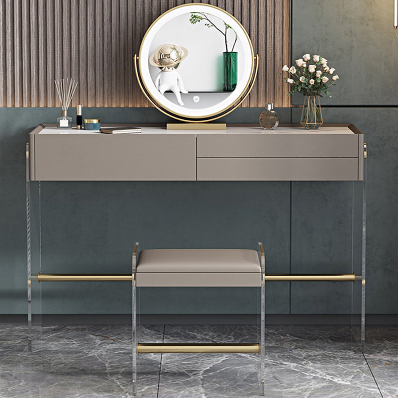 Tavolo da toeletta da toeletta per il trucco top in ardesia glam