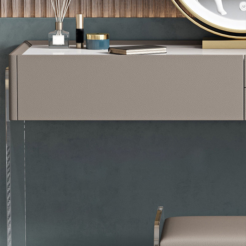 Tavolo da toeletta da toeletta per il trucco top in ardesia glam