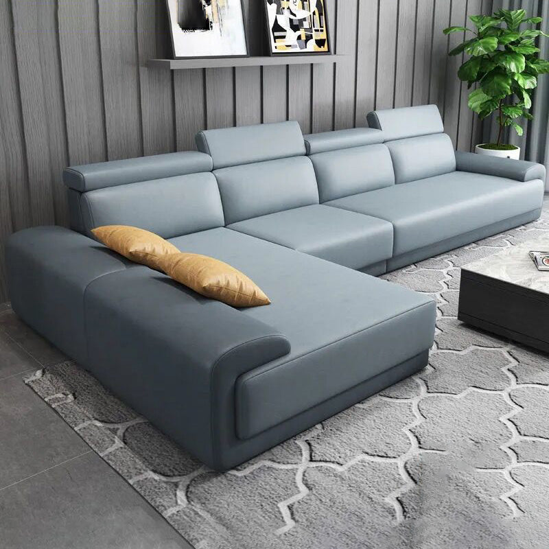 Modern Sectional with Adjustable Head Pillow and Armless for Living Room