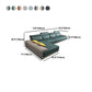 Modern Sectional with Adjustable Head Pillow and Armless for Living Room