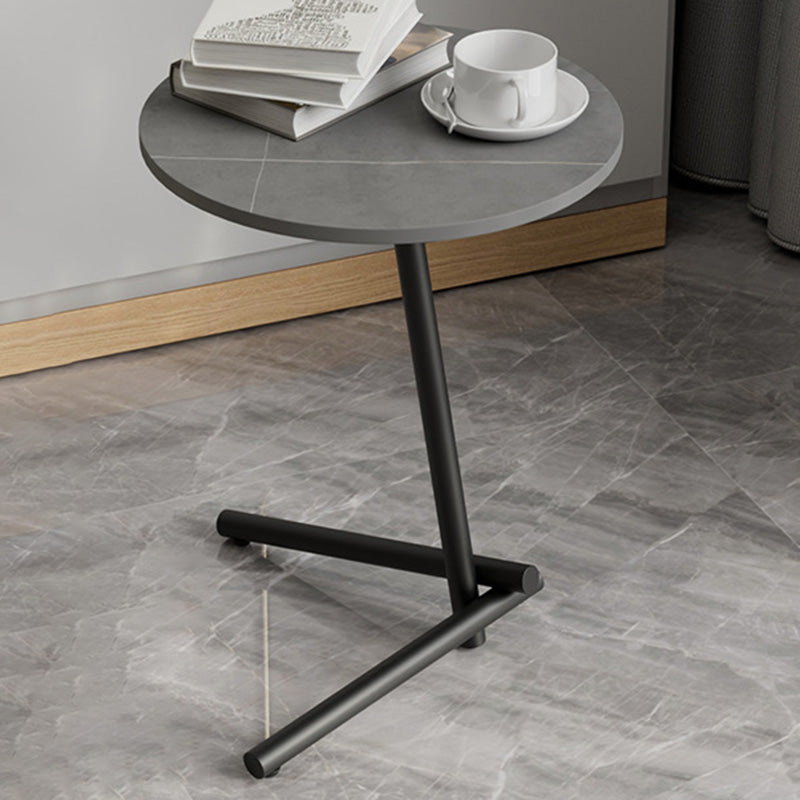 Pedestal Round End Table Minimalist Side End Table for Living Room Clearhalo 'Coffee & Accent Tables' 'End & Side Tables' 'end_side_tables' 'furn' 'furn_end_side_tables' 'Furniture' 'Living Room Furniture' 5955134