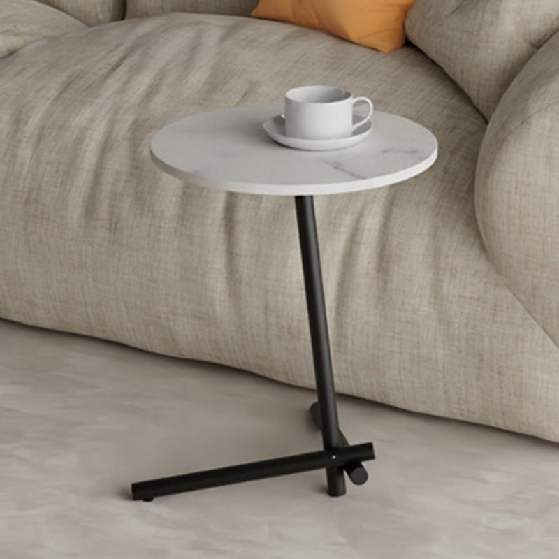 Pedestal Round End Table Minimalist Side End Table for Living Room Clearhalo 'Coffee & Accent Tables' 'End & Side Tables' 'end_side_tables' 'furn' 'furn_end_side_tables' 'Furniture' 'Living Room Furniture' 5955138