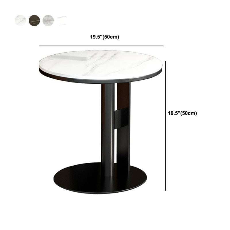 Modern End Table Round Minimalist Side End Table for Living Room
