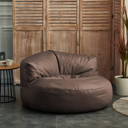 Nordic Bonded Leather Armless Tight Back EPP Filled Aceent Chair Coffee 1 Piece Clearhalo 'Accent Chairs' 'accent_chairs' 'Chairs & Seating' 'furn' 'furn_accent_chairs' 'Furniture' 'Living Room Furniture' 5955243