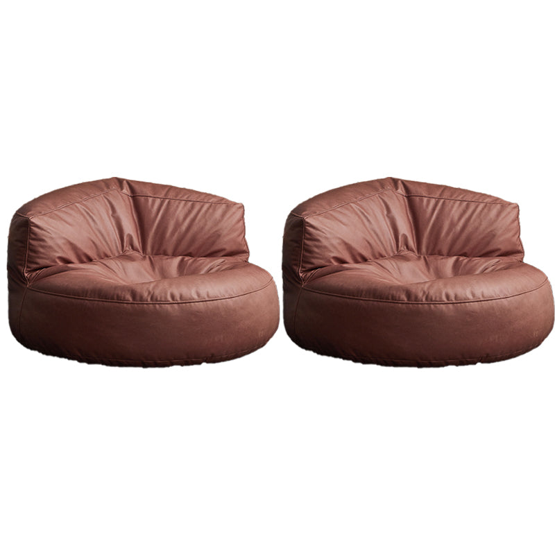 Nordic Bonded Leather Armless Tight Back EPP Filled Aceent Chair Pink 2 Piece Set Clearhalo 'Accent Chairs' 'accent_chairs' 'Chairs & Seating' 'furn' 'furn_accent_chairs' 'Furniture' 'Living Room Furniture' 5955255