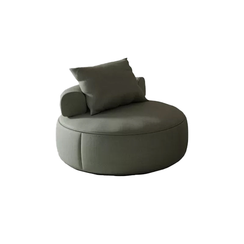Nordic with Pillow Bonded Leather Armless Pillow Back Parsons Chair Green 1 Piece Clearhalo 'Accent Chairs' 'accent_chairs' 'Chairs & Seating' 'furn' 'furn_accent_chairs' 'Furniture' 'Living Room Furniture' 5955291