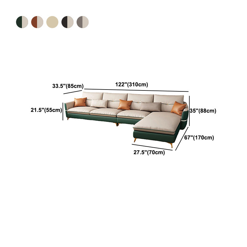 Faux en cuir en cuir, résistant aux taches, 66,9 "W pour le salon