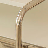 Contemporary Coffee Table with Wooden Top and Steel Sled Base Clearhalo 'Coffee & Accent Tables' 'Coffee Tables' 'coffee_tables' 'furn' 'furn_coffee_tables' 'Furniture' 'Living Room Furniture' 5955452