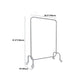 Industrial Style Metallic Coat Hanger Free Standing Coat Rack with 4 Wheels Clearhalo 'Entry & Mudroom Furniture' 'furn' 'furn_hall_tree_coat_racks' 'Furniture' 'Hall Trees & Coat Racks' 'hall_tree_coat_racks' 5955496