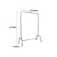 Industrial Style Metallic Coat Hanger Free Standing Coat Rack with 4 Wheels Clearhalo 'Entry & Mudroom Furniture' 'furn' 'furn_hall_tree_coat_racks' 'Furniture' 'Hall Trees & Coat Racks' 'hall_tree_coat_racks' 5955498