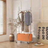 Gorgeous Metal Hall Tree Hooks Storage Coat Rack With Castors